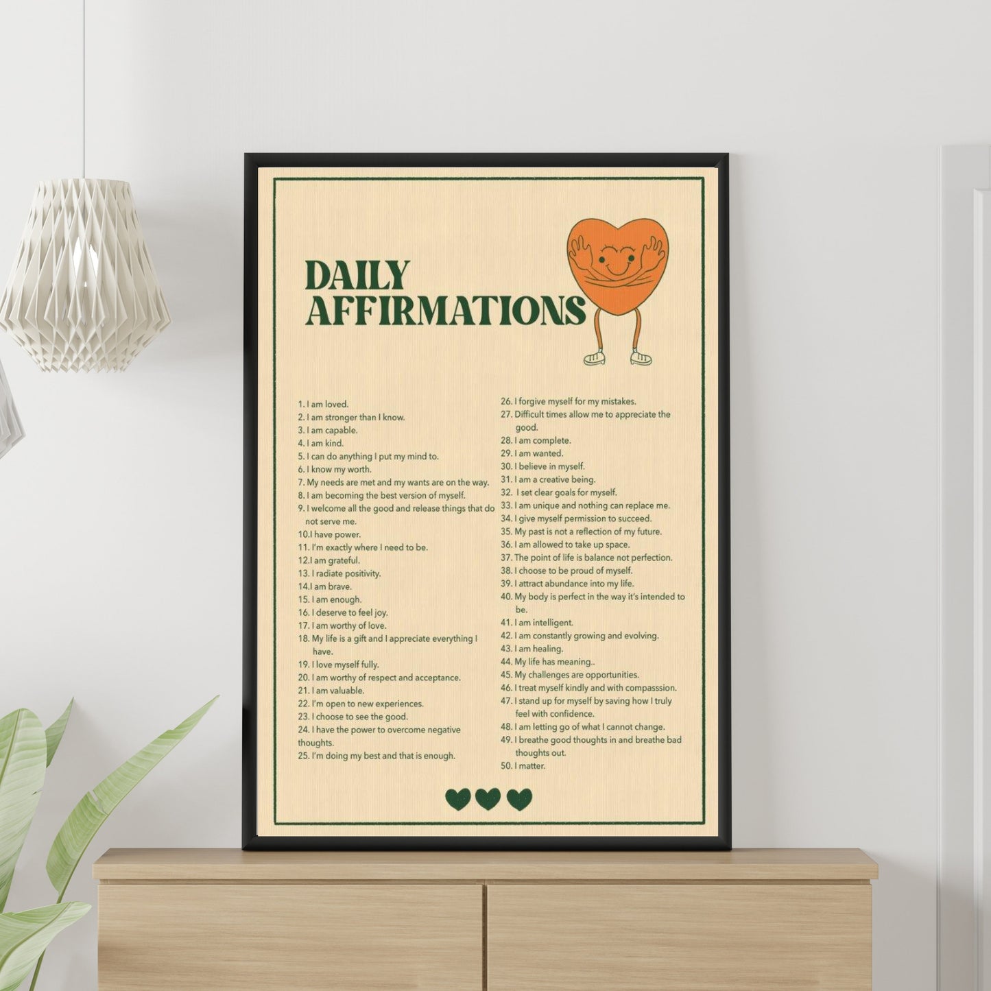 Daily Affirmations (Green) | Digital Download