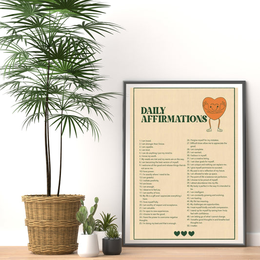 Daily Affirmations (Green) | Digital Download