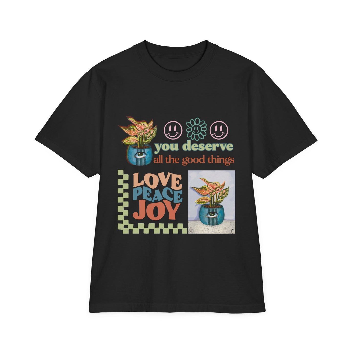 You Deserve All the Good Things Oversized Heavyweight Graphic T-Shirt