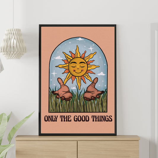 Only The Good Things Poster | Jhene Aiko Lyrics, Wall Art, Jhene Aiko Art, Printable Poster, Downloadable Prints