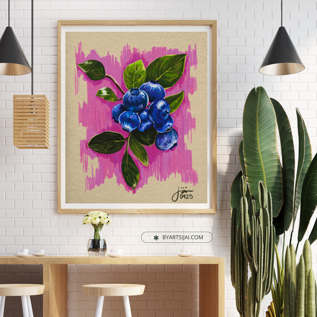 "Blueberries" Print