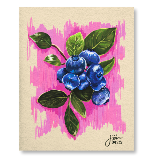 "Blueberries" Print