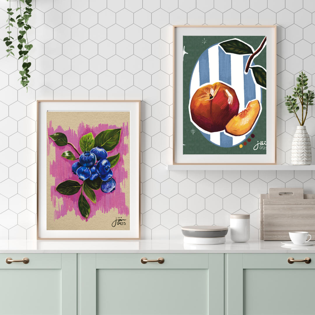 "Blueberries" Print
