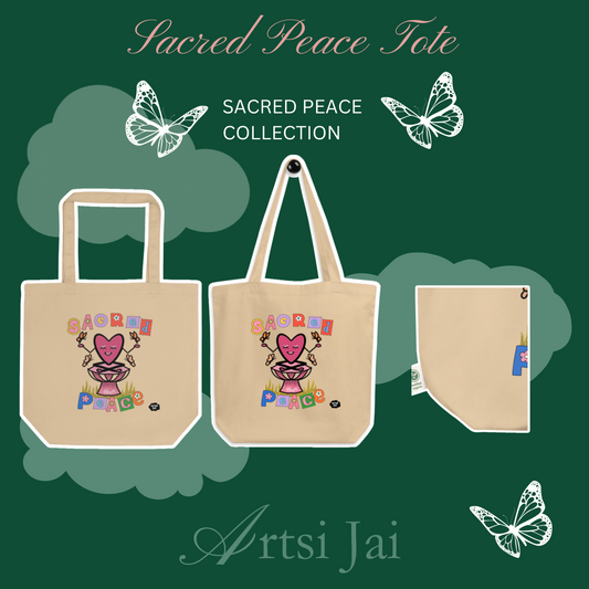 Sacred Peace Eco Tote Bag