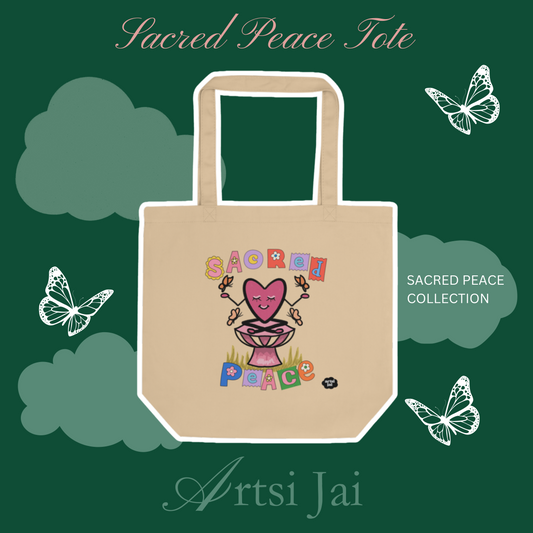 Sacred Peace Eco Tote Bag