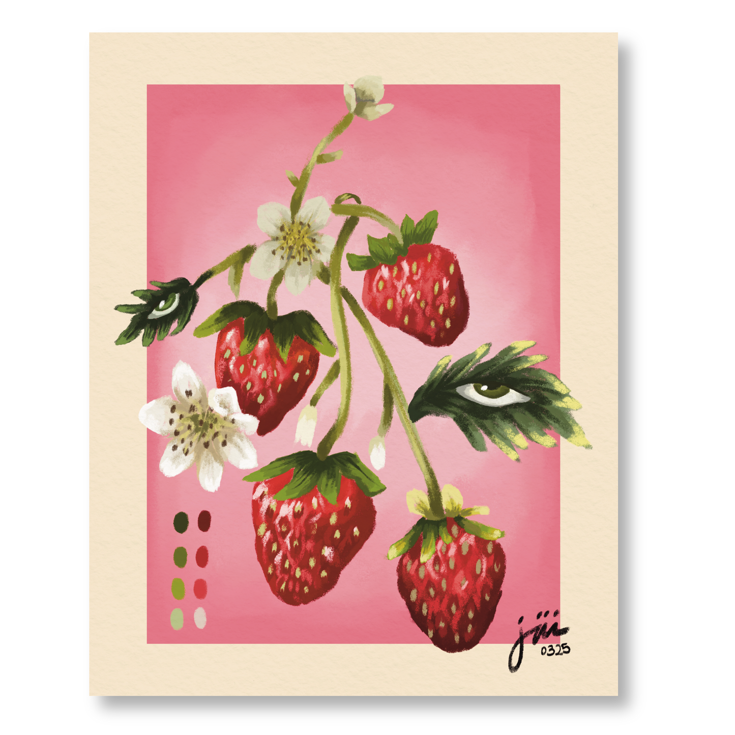 Strawberries" Print