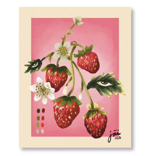 Strawberries" Print