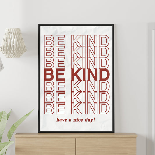 Be Kind Art Print | Digital Download