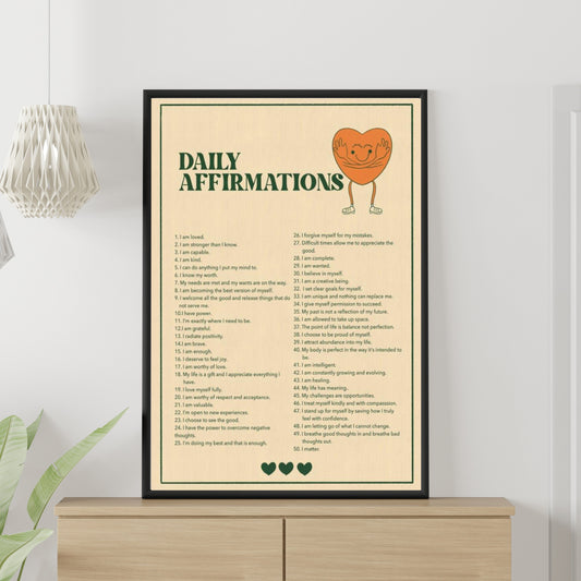 Daily Affirmations (Green) | Digital Download